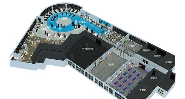 1500平方健身房配置方案-广西huatihui体育健身器材有限公司