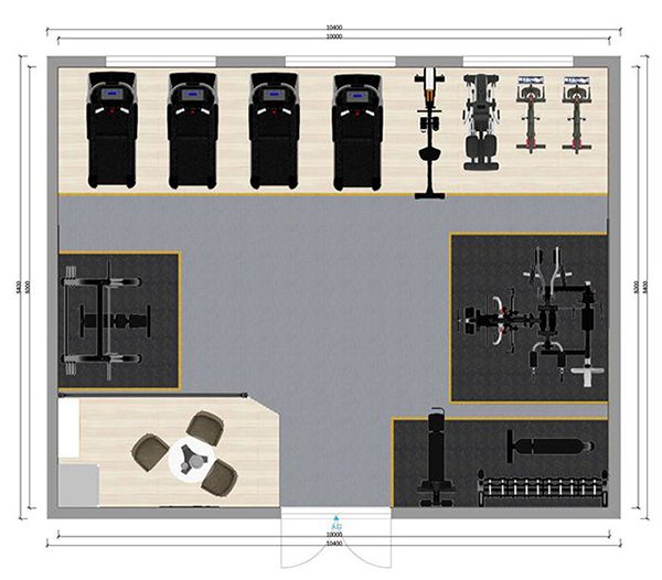 80平方健身房配置方案-广西huatihui体育健身器材有限公司 80平方健身房配置方案-广西huatihui体育健身器材有限公司