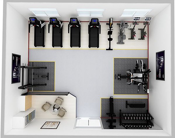 80平方健身房配置方案-广西huatihui体育健身器材有限公司 80平方健身房配置方案-广西huatihui体育健身器材有限公司